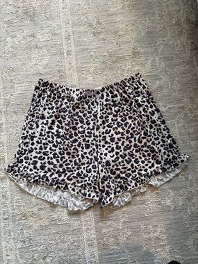 Ruffle-Hem Sleep Shorts